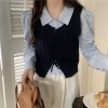 blue-sweater-vest